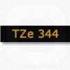 TZe344 Gold on Black Tape (18mm)