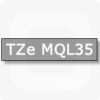 TZeMQL35 White On Light Grey Matt Tape (12mm) 6ks