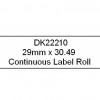 DK22606 kontinuálna plastová páska 62 mm žltá