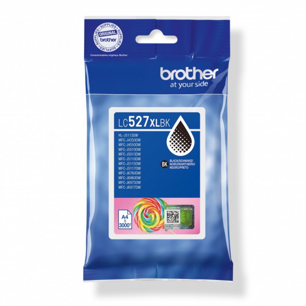 Kazeta BROTHER LC-527XL Black MFC-J5010DW/J5110DW/J6975DW/J6977DW (3000 str.)