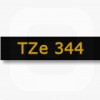 TZe344 Gold on Black Tape (18mm)